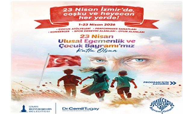 İzmir'de 23 Nisan coşkusu dört bir yanda