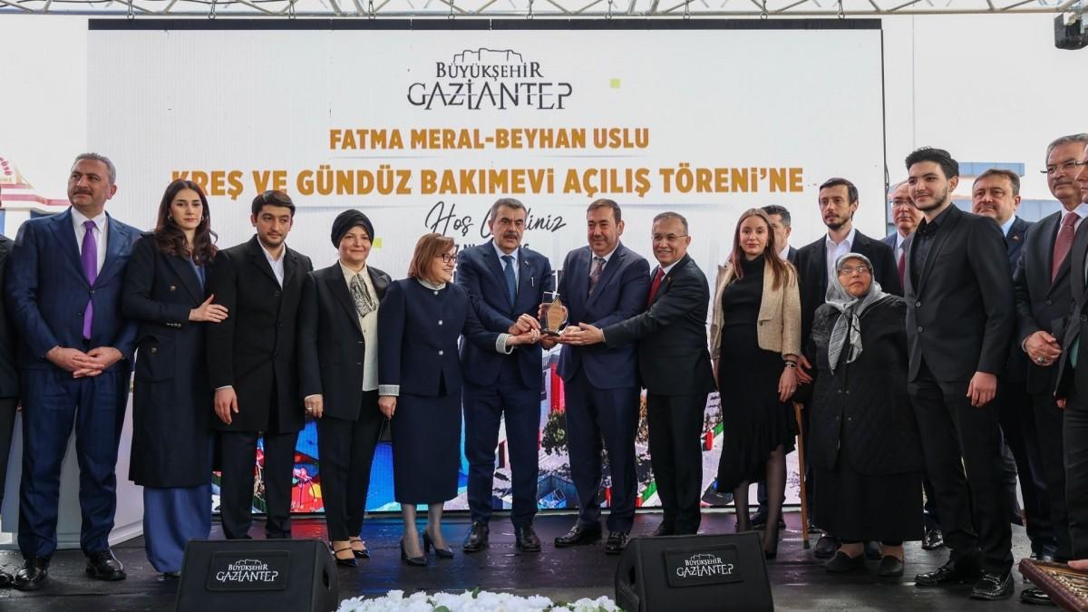 Milli Eğitim Bakanı Tekin, Gaziantep’teki kreş açılışına katıldı