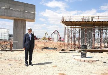 Başkan Altay İnşası Süren TÜMOSAN Kavşağı'nda İncelemelerde Bulundu