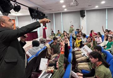 Adıyaman'da Cumhuriyet Ortaokulu'ndan Filistin için farkındalık etkinliği