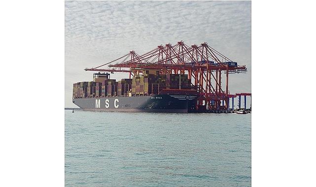 Mersin Uluslararası Limanı, Dünyanın En Büyük Konteyner Gemisi MSC Irina'yı Ağırladı