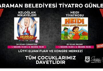 Karaman Belediyesi'nden Çocuklara Tiyatro Şöleni