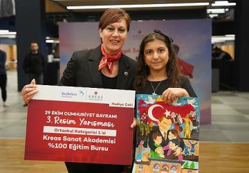 Çocuklar Cumhuriyet'i Resim ve Şiirlerle Anlattı