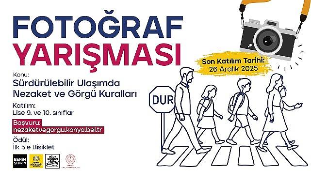 Konya Büyükşehir'den Öğrenciler İçin “Sürdürülebilir Ulaşımda Nezaket ve Görgü Kuralları" Yarışmaları