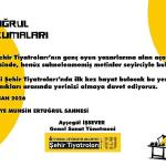 Muhsin Ertuğrul Okumaları “Paslı Raylar Korosu" Oyunuyla Devam Ediyor