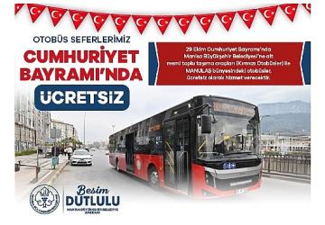 29 Ekim'de Ulaşım Ücretsiz Olacak