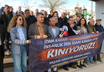 Adıyaman’da Emek ve Demokrasi Platformu’ndan İsrail’e tepki: ‘İdam kararları yaşam hakkının açık ihlalidir’ - Videolu Haber
