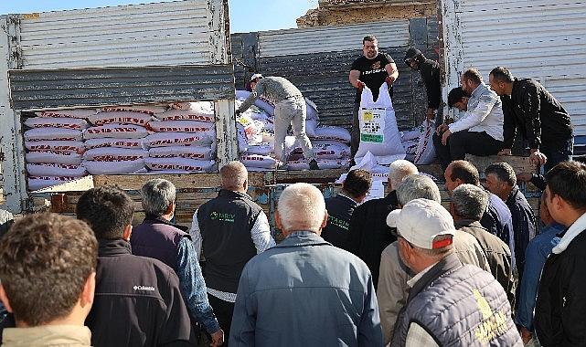 Konya Büyükşehir'den Çiftçiye Kuraklığa Dayanıklı Mercimek Tohumu Desteği