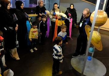 Lokomotif Çocuk Köyü'nün minikleri bilimin izinde