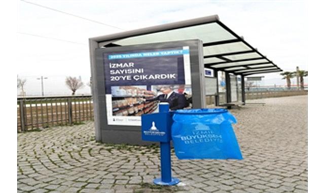İzmir'de duraklar temiz ve düzenli