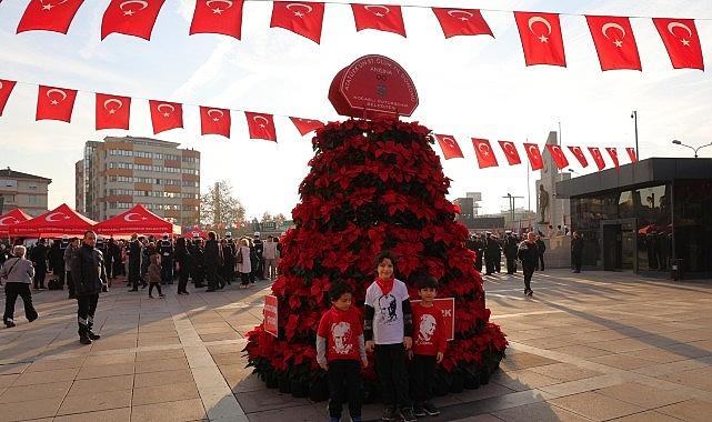Büyükşehir'den 10 Kasım'a özel 1087 Atatürk çiçeği
