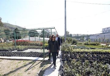 Karşıyaka Belediyesi üretiyor, parklar çiçek açıyor