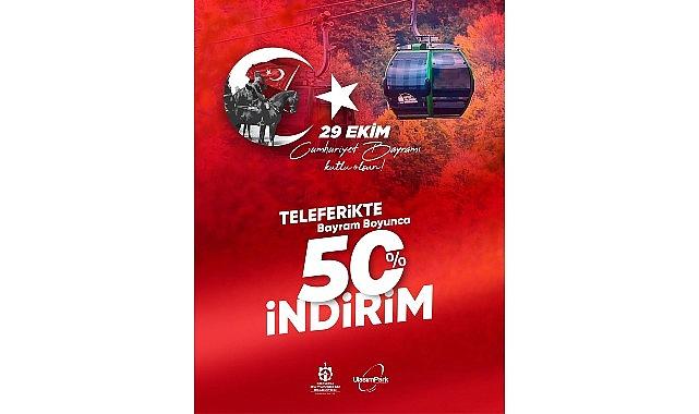 Kartepe Teleferik, 29 Ekim'de yüzde 50 indirimli