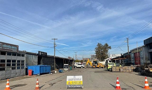 Nilüfer Belediyesi Beşevler Sanayi Sitesi'nin yollarını yeniliyor