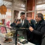 Milletvekili Şan, AK Parti Genel Başkan Yardımcısı Mustafa Şen ile çarşı esnafını ziyaret etti