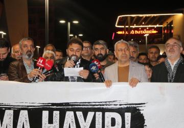 Adıyaman’da yatsı namazı sonrası Küresel Sumud Filosu’na destek açıklaması - Videolu Haber
