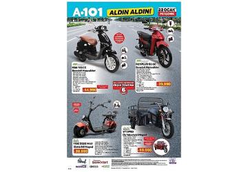 22 Ocak'ta A101'de Motosiklet ve Moped Modelleri Satışa Sunuluyor