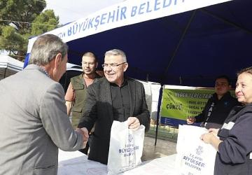 Başkan Çerçioğlu, Ata Tohumlarından Üretilen Fideleri Köşk'te Vatandaşlarla Buluşturdu