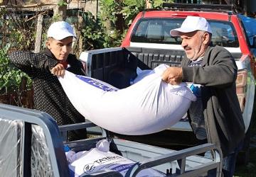 Büyükşehir'den yangın mağduru üreticilere destek