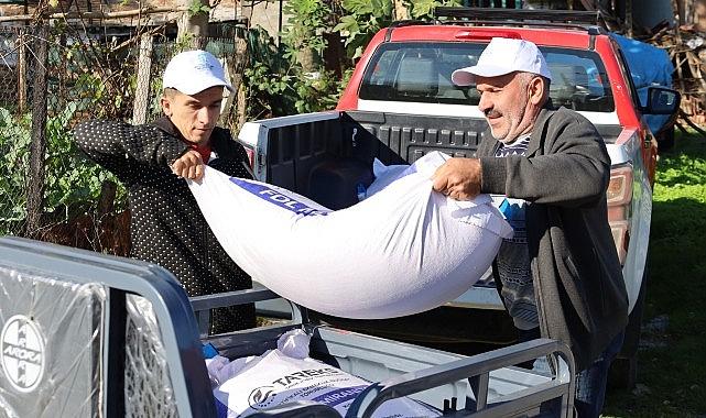 Büyükşehir'den yangın mağduru üreticilere destek