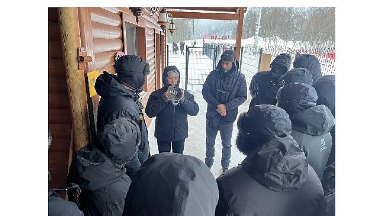 Kuzuyayla'da kış tatbikatı