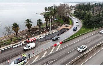 Gölcük kuzey yan yol da trafiğe açıldı