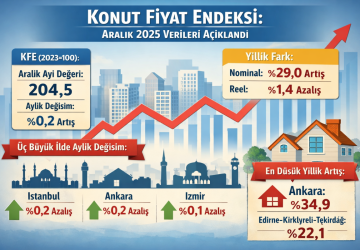 Konut Fiyat Endeksi Aralık 2025’te Nominal Arttı, Reel Geriledi!
