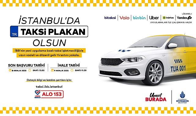 Uygulama Bazlı Taksi İçin Yeni İhale 9 Aralık'ta