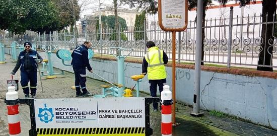 Büyükşehir'den spor aletlerine periyodik bakım