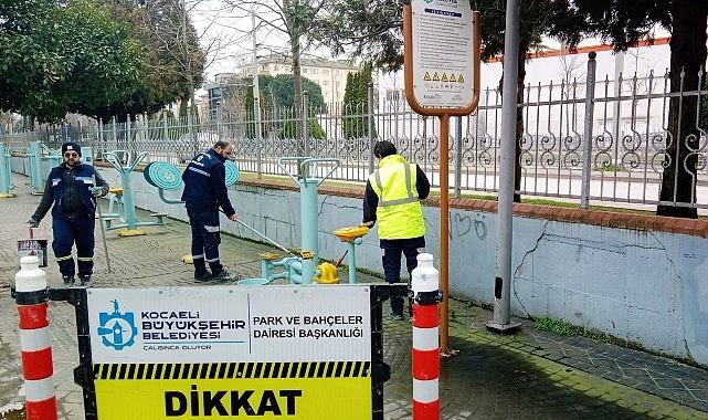 Büyükşehir'den spor aletlerine periyodik bakım