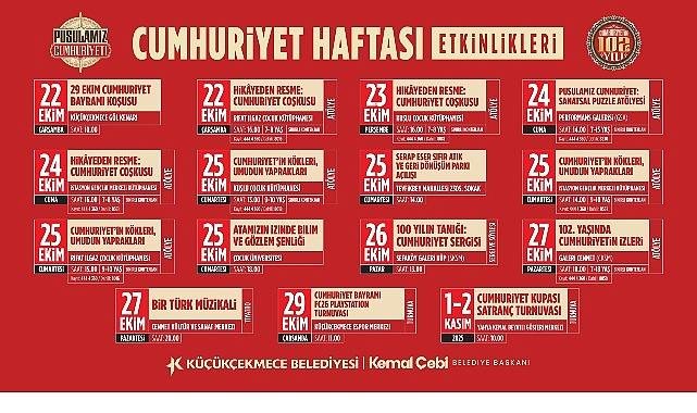 Cumhuriyet'in 102. Yılı Küçükçekmece'de Bir Dizi Etkinlikle Kutlanacak
