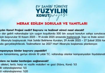 Bakanlık’tan ‘Yüzyılın Konut Projesi’nde merak edilen sorulara yanıtlar
