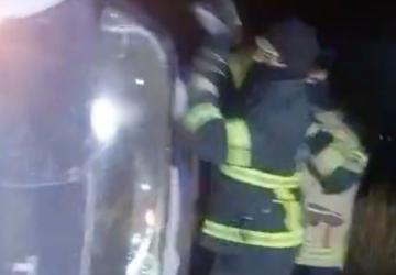 Adıyaman’da minibüs şarampole devrildi: 4 yaralı