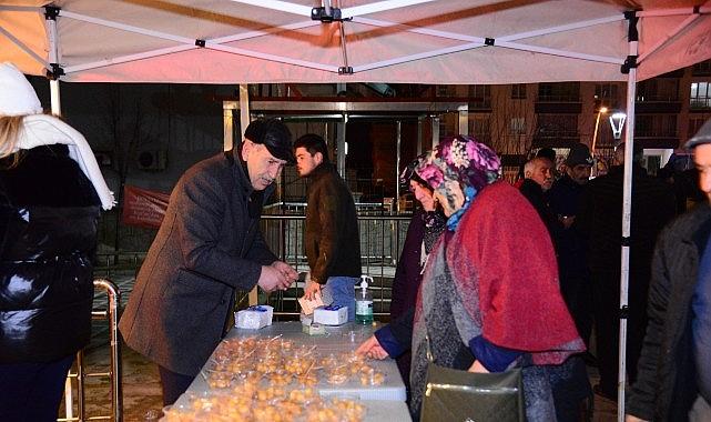 Miraç Kandili'nde Lokma İkramı Yapıldı