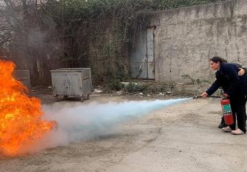 KOBİTEM'in yangın eğitimi ile hastaneler güvende