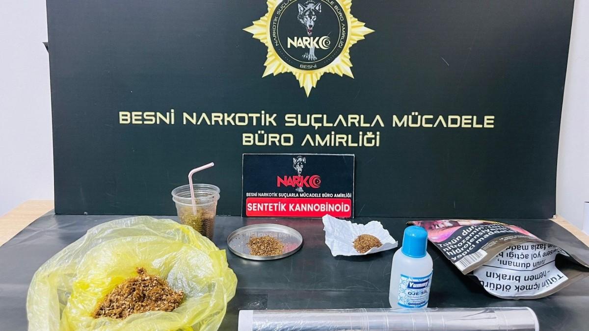 Besni’de uyuşturucu operasyonu: 3 tutuklama
