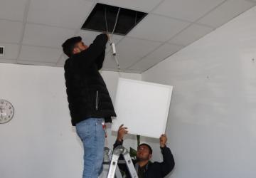 Kahta’da öğrencilerden uygulamalı eğitimle aydınlatma onarımı