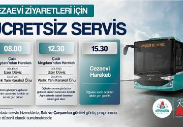 Nevşehir Belediyesi'nden Cezaevi Ziyaretleri İçin ÜCRETSİZ Servis İmkânı