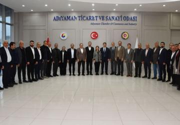 CHP Genel Başkan Yardımcıları Adıyaman’da ATSO’yu ziyaret etti