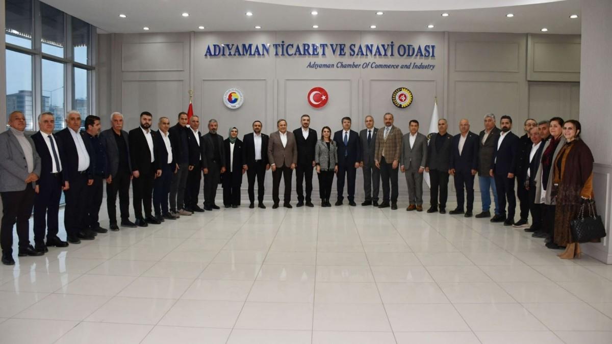CHP Genel Başkan Yardımcıları Adıyaman’da ATSO’yu ziyaret etti