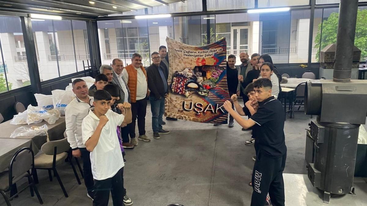 Uşak’ta Besnili sporculara sıcak karşılama - Videolu Haber