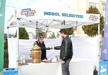 İnegöl Belediyesi'nden Öğrencilere Ücretsiz Çorba İkramı
