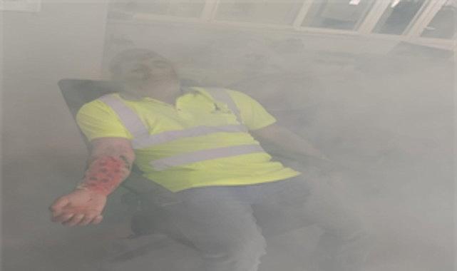 Konak Tünelleri'nde gerçeğini aratmayan deprem ve yangın tatbikatı