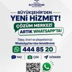 Denizli Büyükşehir Belediyesi WhatsApp Çözüm Merkezi’ni hizmete açtı