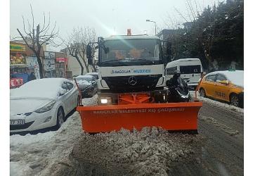 Bağcılar Belediyesi Karla Mücadele Timi sahada