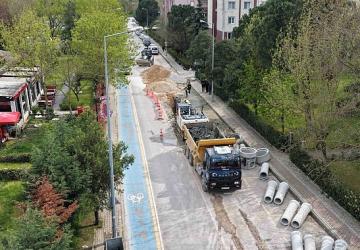 Yahya Kaptan'a 940 Metrelik Yeni Yağmur Suyu Hattı