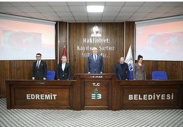 Edremit Belediye Meclisi'nde yılın ilk toplantısı yapıldı