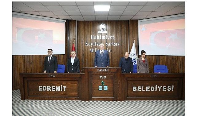 Edremit Belediye Meclisi'nde yılın ilk toplantısı yapıldı