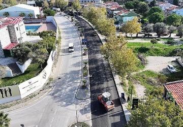 Urla'da iki caddeye yeni çehre