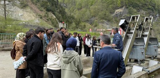 Beşikdüzü Fen Lisesi Öğrencileri Atık Su Arıtma Tesisinde Uygulamalı Eğitim Aldı